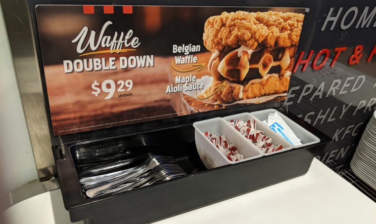 Waffle Double Down at KFC
