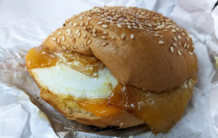 Smoked Butternut Squash and Egg sandwich from Tuck Shop Kitchen